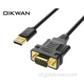 USB ke DB9 Serial Cable Oikwan Serial ke Kabel Konsol Adaptor USB